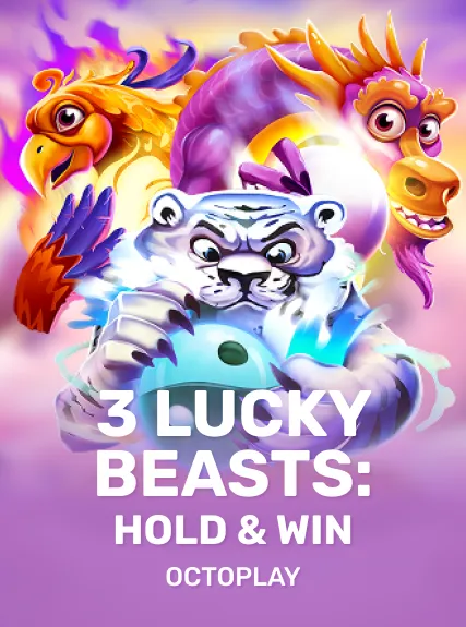 3 Lucky Beasts: Hold & Win game tile
